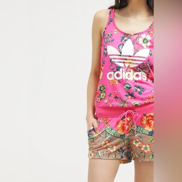 Adidas The Farm Company Floral Tank Top Limited Edition Sportswear Size M - Picture 2 of 13
